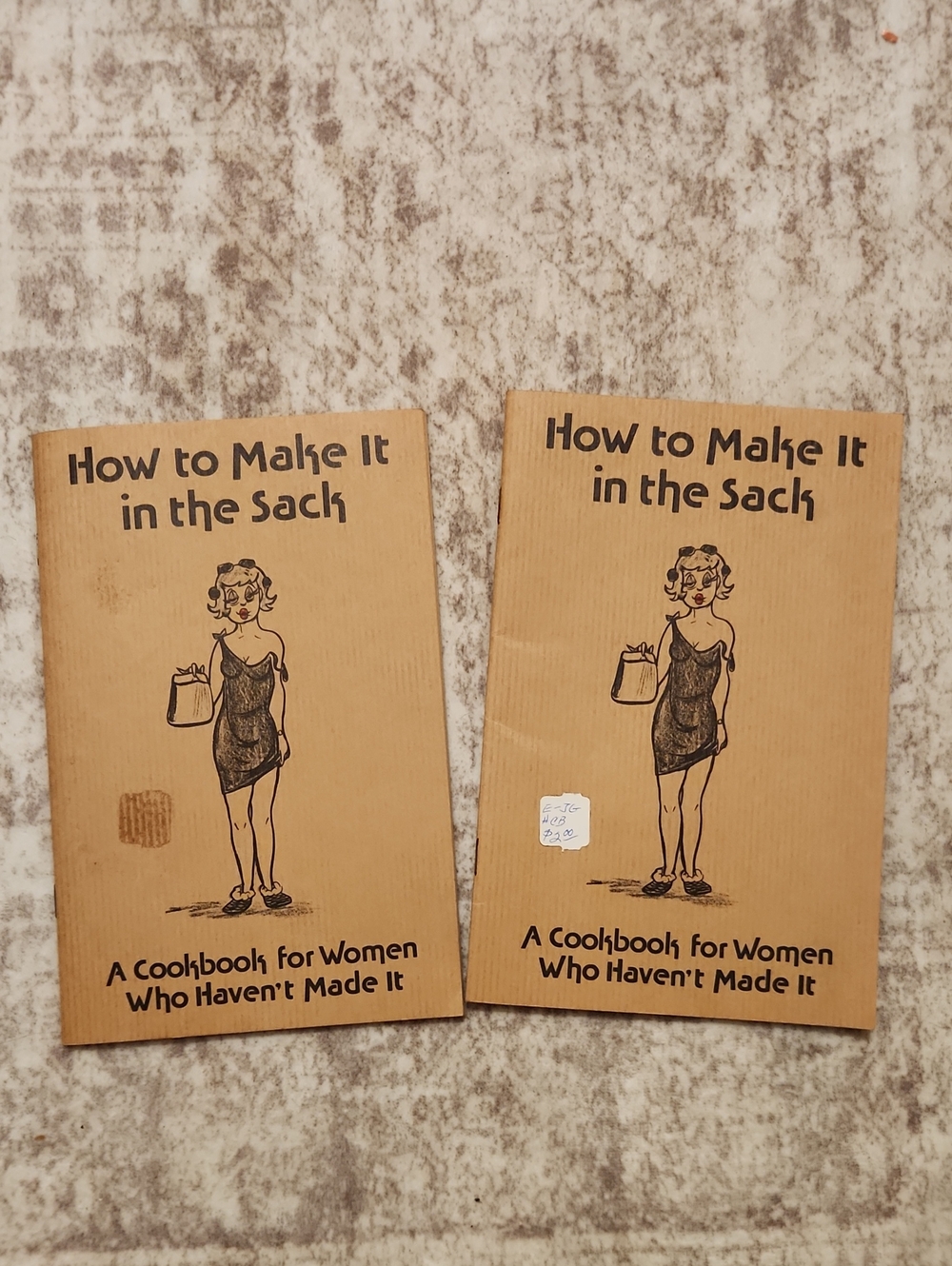 How to Make It in the Sack Cookbook - Tan Cover (Set of 2)